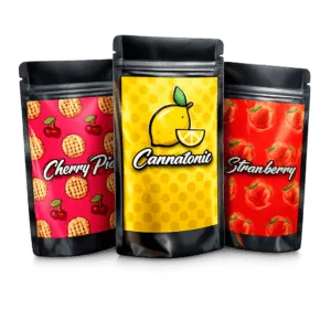 Hochwertiges Aromablüten Bundle mit fruchtigen Sorten Cannatonic, Strawberry und Cherry Pie